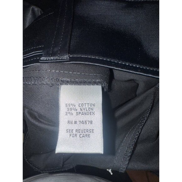 Vintage Cache Black Solid Capri Pants Size 6 Made In USA With Button Detailing & - Picture 7 of 7